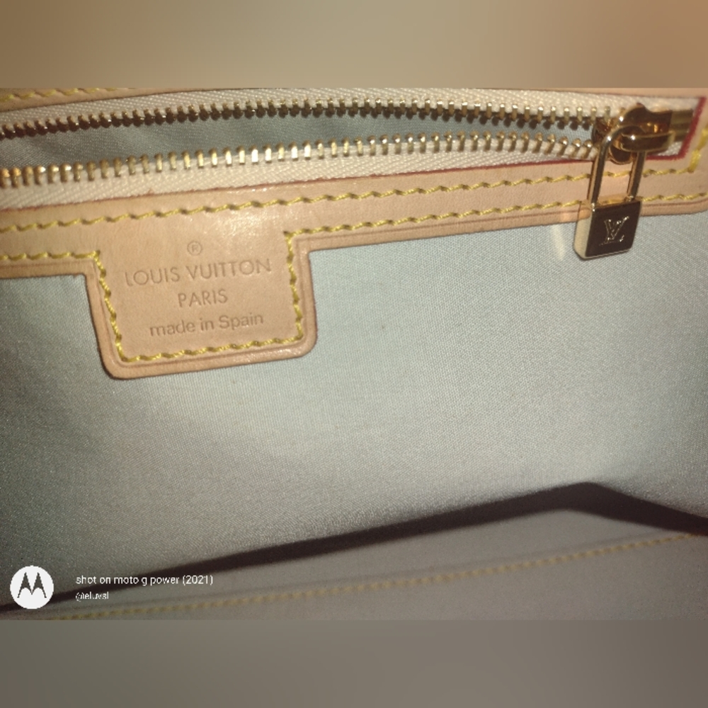 SOLD 💔 Louis Vuitton Mini Lin Marie Navy Monogram Speedy Deauville Boston Bag - Picture 6 of 15
